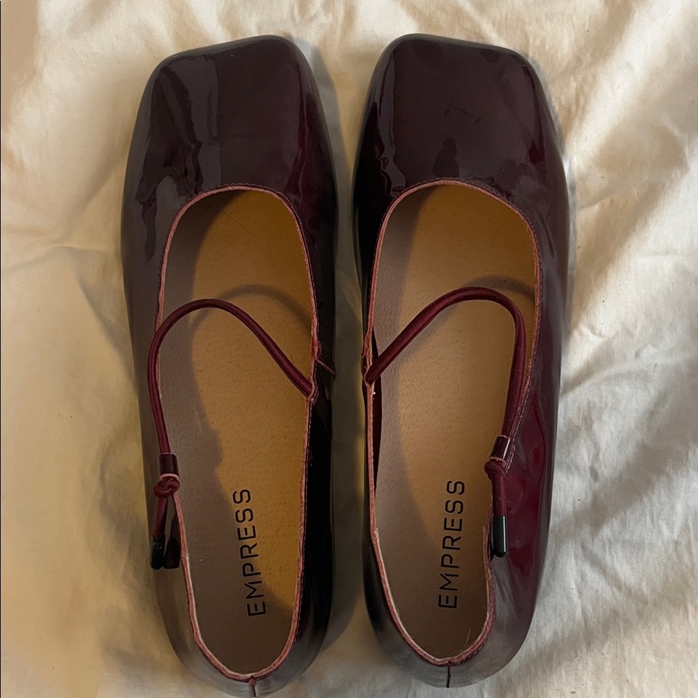 Empress brand Maroon Patent Leather Mary Janes